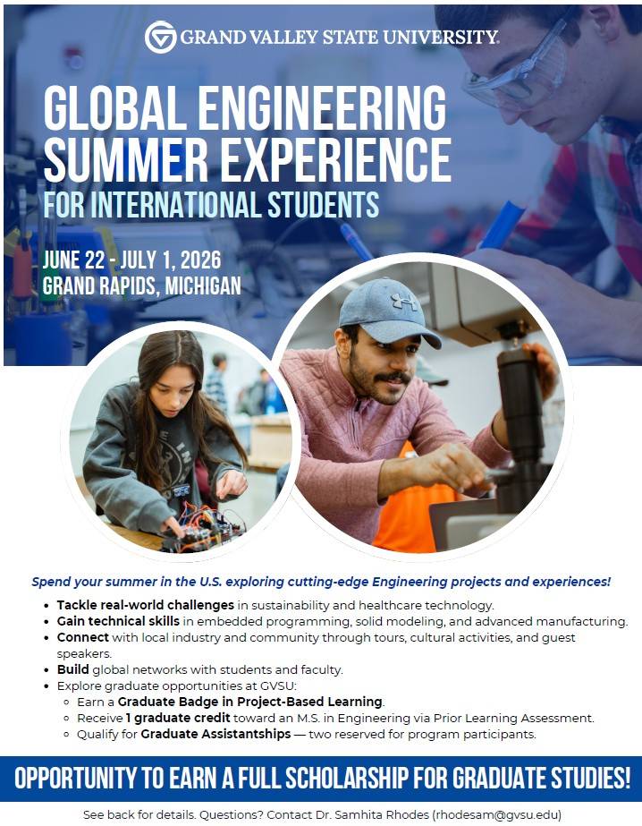 Engineering Summer Experience Flyer Page 1